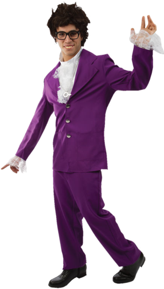 Adult Austin Powers 60s Costume - 60's Costume Ideas For Guys (366x580), Png Download