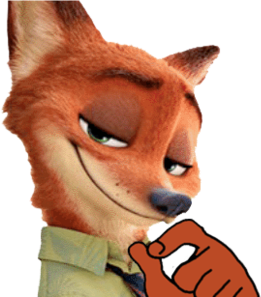 Zootopia Nick (600x600), Png Download