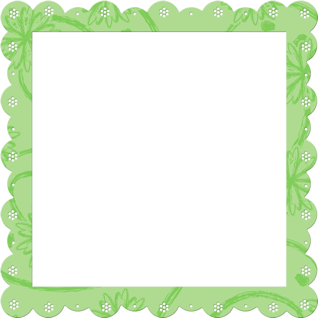 Green Transparent Frame With Flowers Elements Gallery - Purple Frame Free Transparent (700x700), Png Download