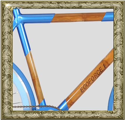 Beautiful Bamboo Bike - 14k Wide Brushed Gold Wedding Band, Size 9, Made In (624x422), Png Download