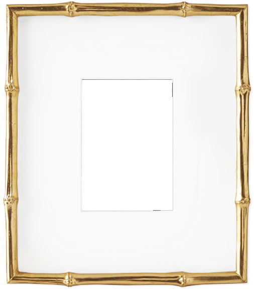Gold Bamboo Frame - Gold (900x900), Png Download