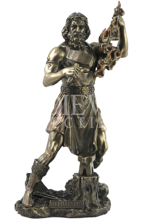 Wu-1122 By Medieval Collectibles - Hephaestus Statue (733x733), Png Download
