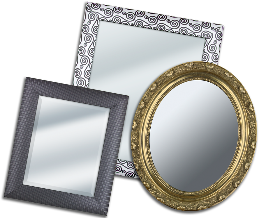Custom Mirrors From Frame It/ Waban Gallery - Frame It / Waban Gallery (900x750), Png Download