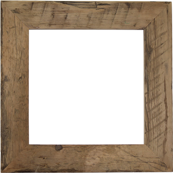 Mirror Frame - Wire On Wood Frames (600x600), Png Download