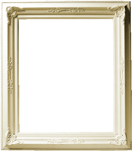 M866 - Antique Gold Frame (450x510), Png Download