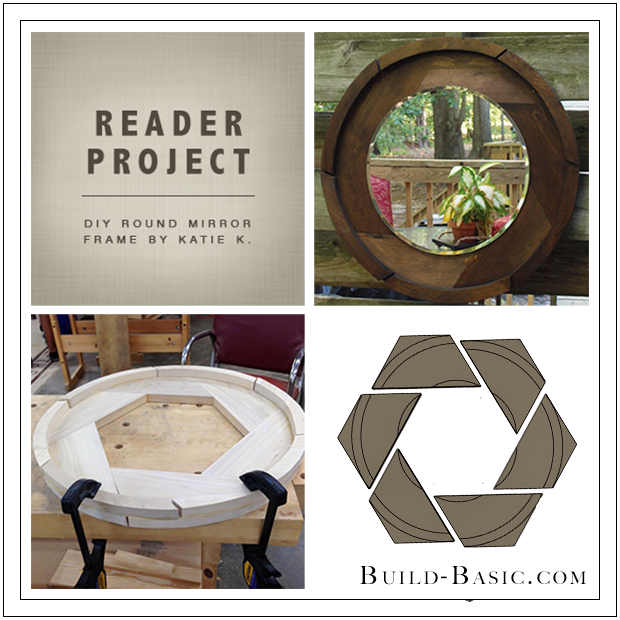 Build Basic Diy Round Mirror Frame By Katie K - Mirror (620x620), Png Download
