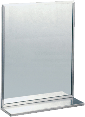 Compliant Ss Channel Frame Mirrors - Stainless Steel Frame Mirror (567x447), Png Download