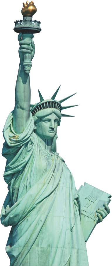 Get Our Brochure - Statua Della Libertà Scontornata (382x906), Png Download