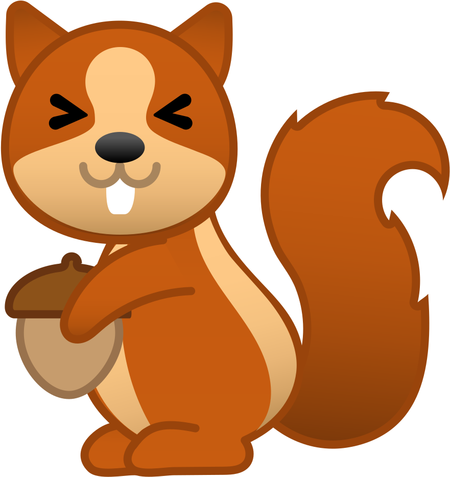 Chipmunk Icon - Android Emojis (1024x1024), Png Download