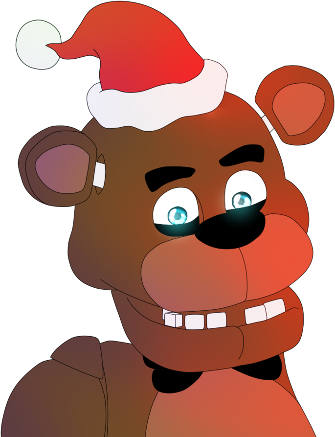 Clip Black And White Stock Merry Guys Wip By Christian - Five Nights At Freddy's Christmas Fan Art (894x894), Png Download