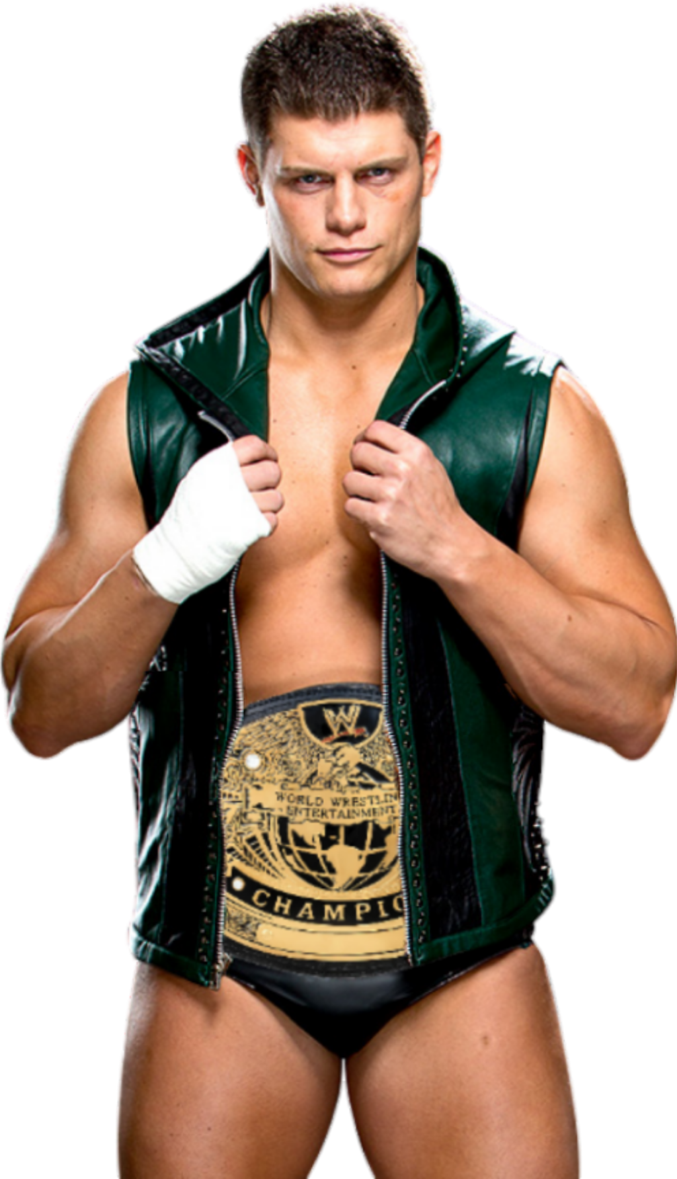 Cody Rhodes Png Picture - Cody Rhodes Wwe Champion (677x1179), Png Download