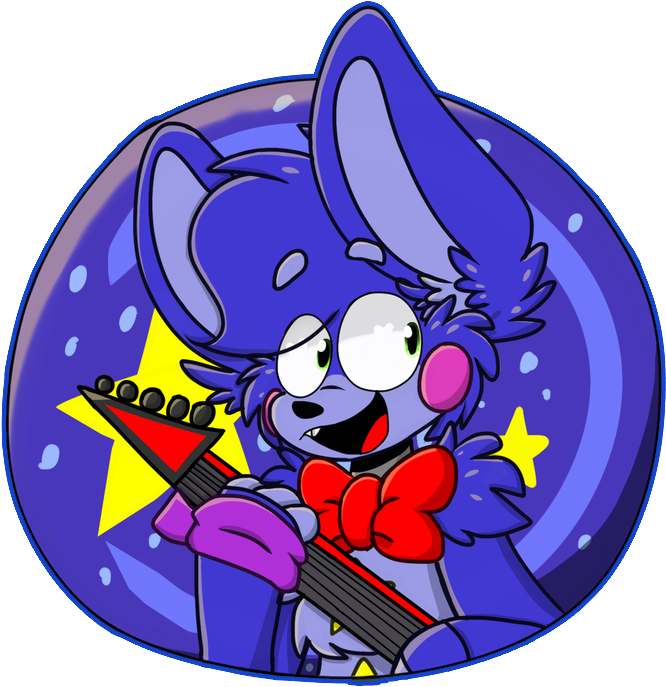 Bonnie Fnaf By Pegasusvixen - Fnaf Rockstar Bonnie Fanart (779x813), Png Download