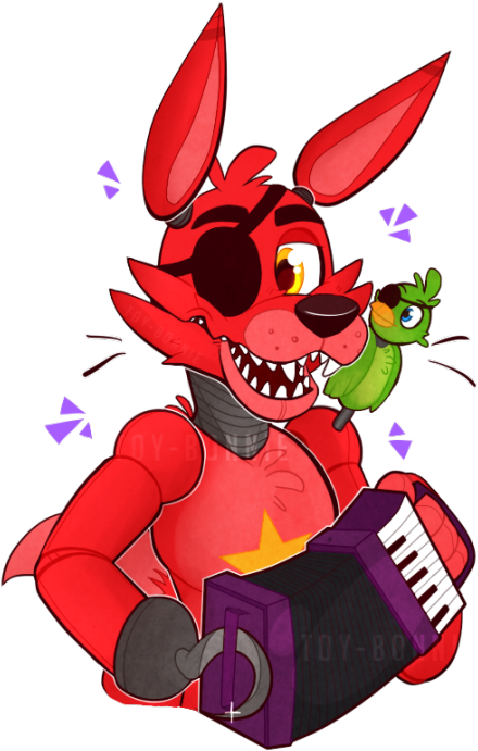 2 - Rockstar Foxy (500x722), Png Download