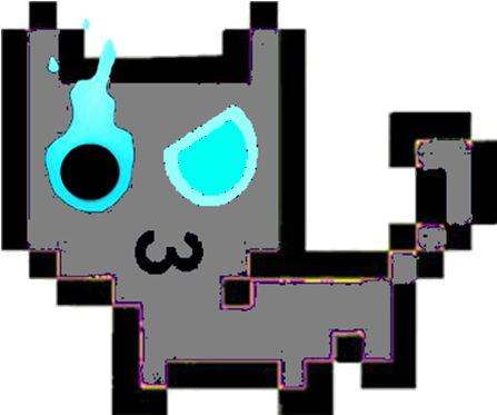Robo-kub - Shiny Umbreon Pixel Art (460x378), Png Download