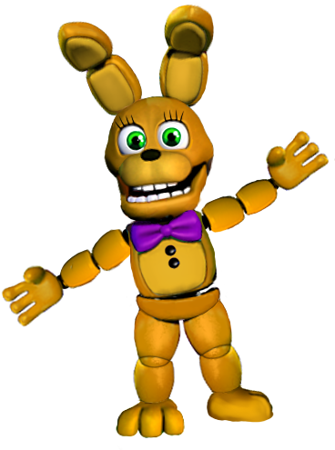 Banner Free Library Animator Drawing Springbonnie - Fnaf Adventure Spring Bonnie (400x600), Png Download