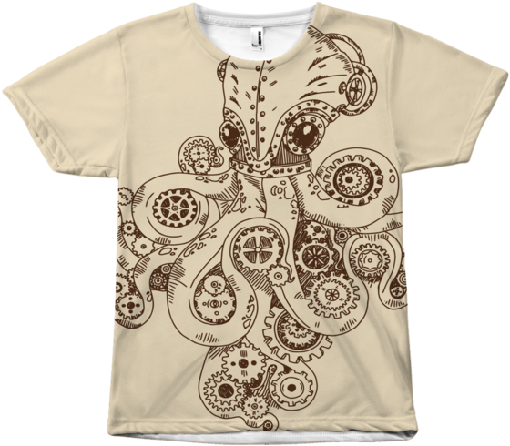 Octopus Steampunk Tees - Steampunk Mechanical Octopus (600x600), Png Download