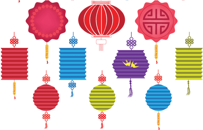 Generic Chinese Lanterns - Lantern In Mid Autumn (670x415), Png Download
