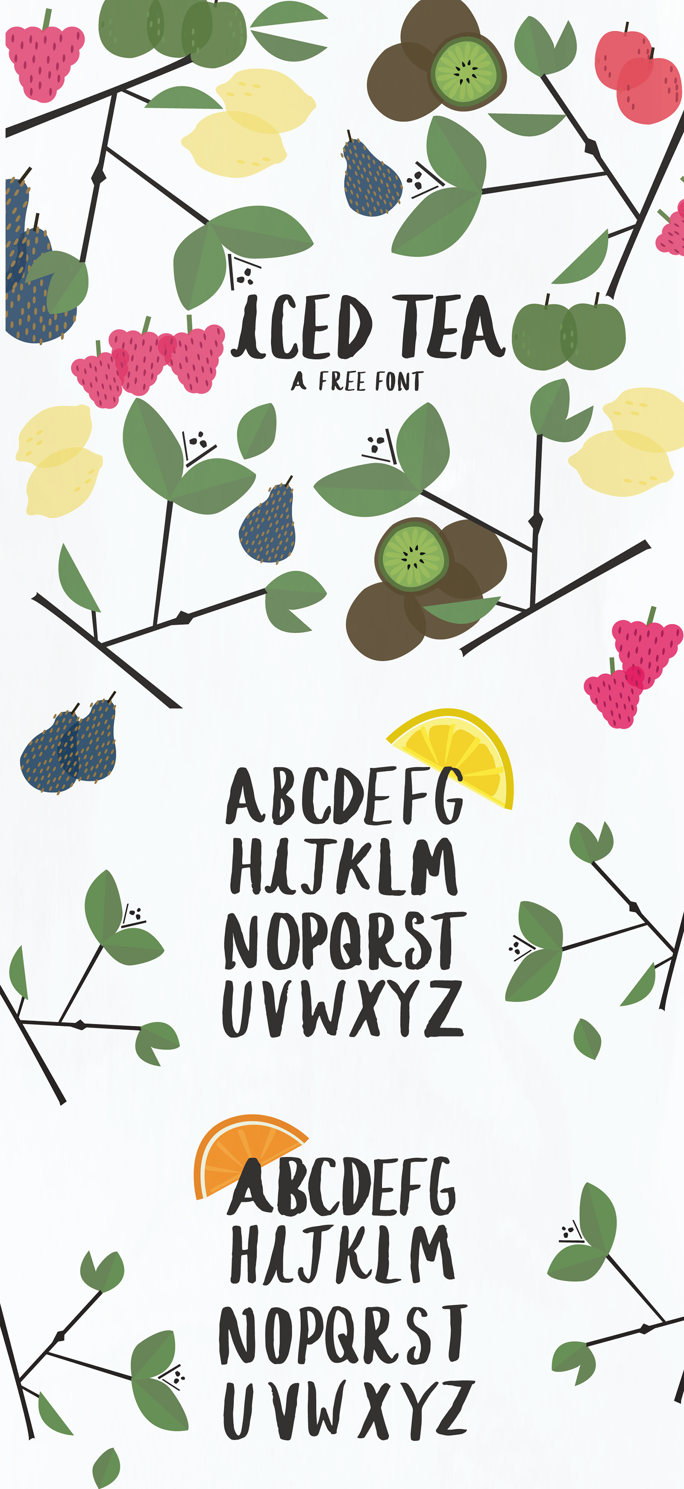 Iced Tea Font (1400x3045), Png Download