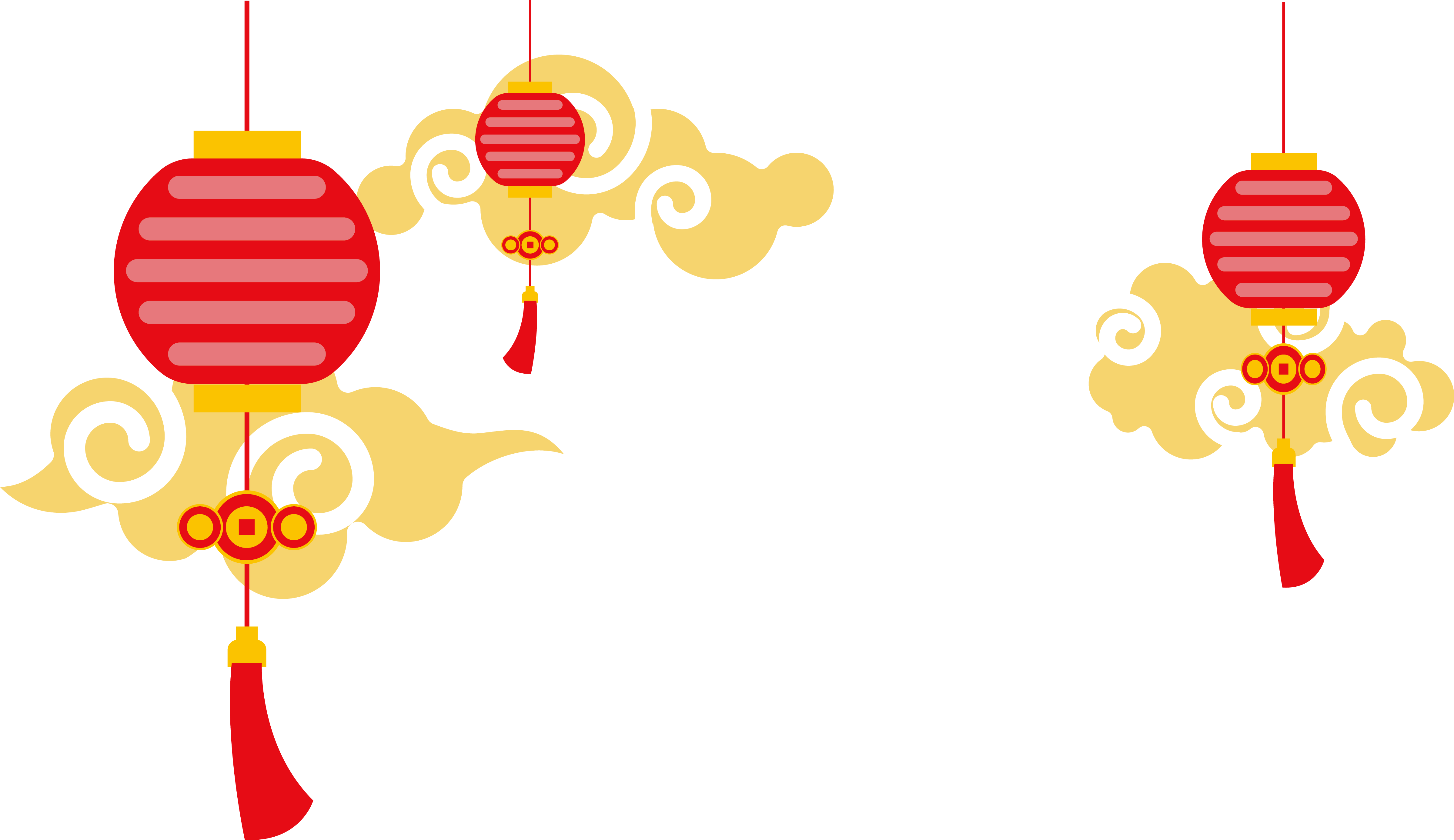 China Paper Lantern Euclidean Vector - Chinese Paper Lantern Png (4797x2772), Png Download