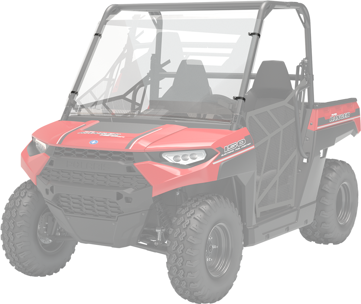 Full Windshield - Poly - Polaris Ranger 150 (1500x1500), Png Download