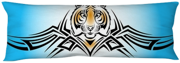 Tiger Tribal Body Pillow Pixers We Live To Change - Tigre Tribal (400x400), Png Download