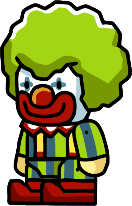 Vector Royalty Free Library Scribblenauts Wiki Fandom - Scribblenauts Clown (428x669), Png Download