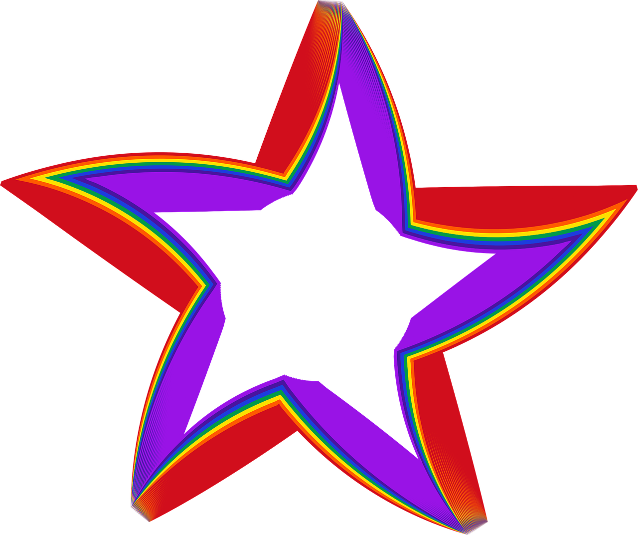 Abziehtattoo Sticker Decal Nautical Star - 3d Star Logo Png (895x750), Png Download