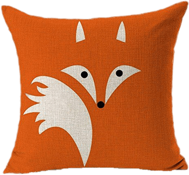 Of Pillows Transparent Png Stickpng Fox Design - Pillow Design (400x400), Png Download
