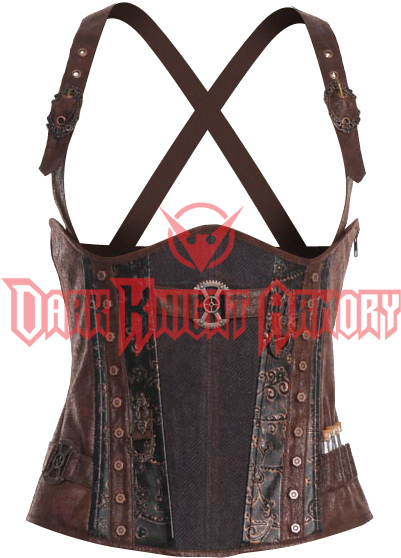 Steampunk Gear Underbust Top (575x575), Png Download