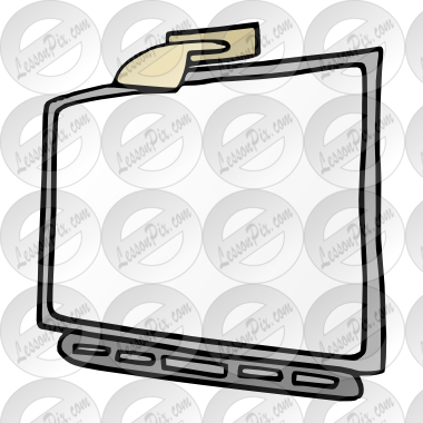 Png Black And White Download Clipart Whiteboard - Interactive Whiteboard (380x380), Png Download