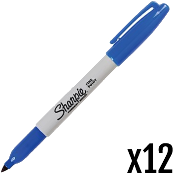 Sharpie Fine Permanent Marker Pen Blue S0810950 - Sharpie Pen (400x400), Png Download