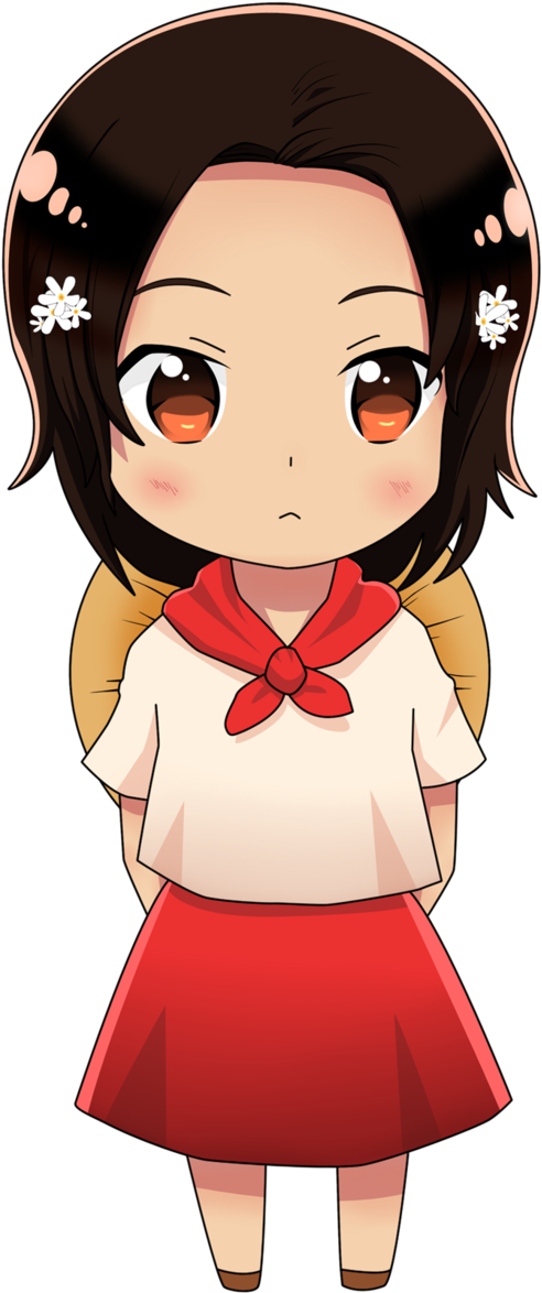 Philipines Clipart Anime - Philippine National Costume Clipart (634x1260), Png Download