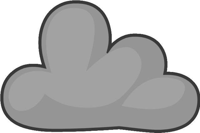 Thunderstorm Body - Cloudy Bfdi Orange (646x428), Png Download