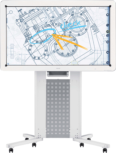 Ricoh D5500 Interactive Whiteboard - Ricoh 55" Interactive White Board D5500 (504x528), Png Download