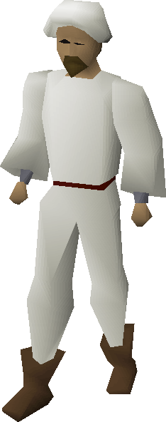 Ali The Kebab Seller - Osrs Ali The Kebab Seller (234x592), Png Download
