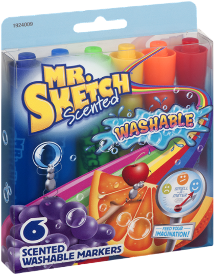Mr Sketch Markers, Scented - 8 Markers (600x600), Png Download