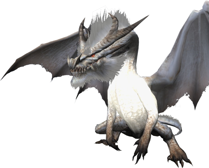 White Beard Dragon - Monster Hunter Freedom Unite Mostri (731x600), Png Download