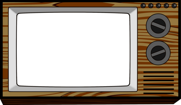 Television Show Drawing Television Set Free To Air - Old Television Clip Art (585x340), Png Download