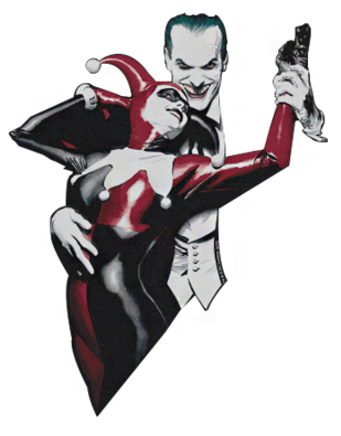 Harley Quinn In Comic Books (342x425), Png Download