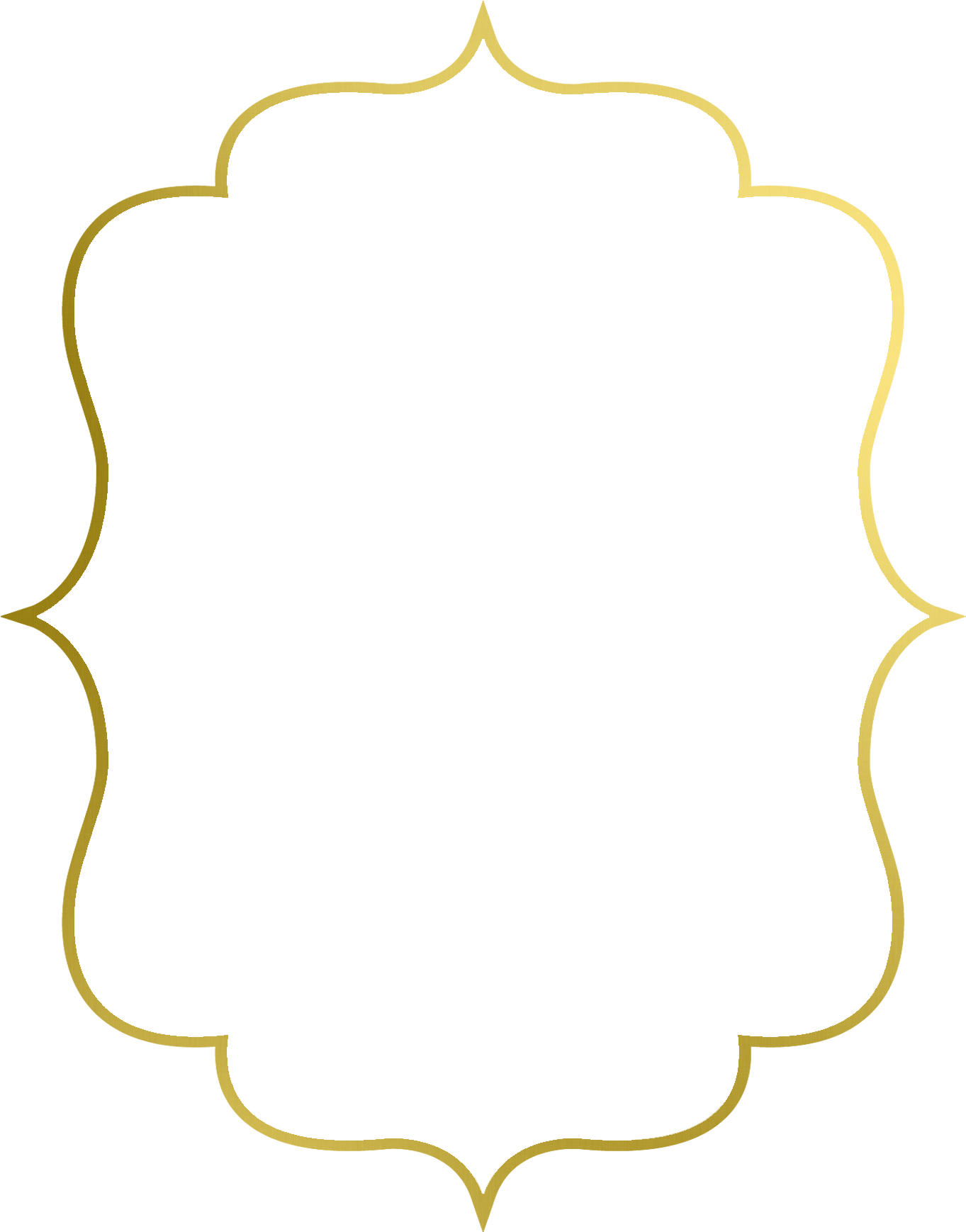 Round Gold Frame Png - Picture Frame (1440x1785), Png Download