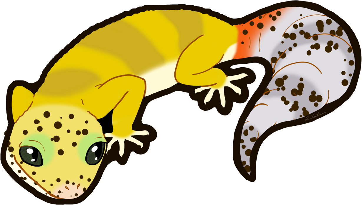 Raichu Gecko - Common Leopard Gecko (1280x754), Png Download