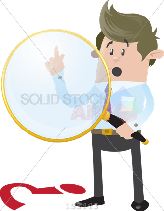 Stock Illustration Of Animated Cartoon Dressed In Business - Clue Cartoon (340x435), Png Download