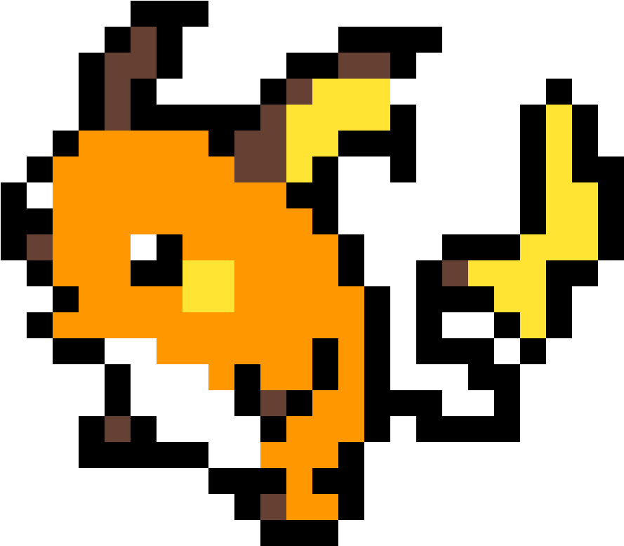 Raichu - Raichu Pixel Art (1184x1184), Png Download
