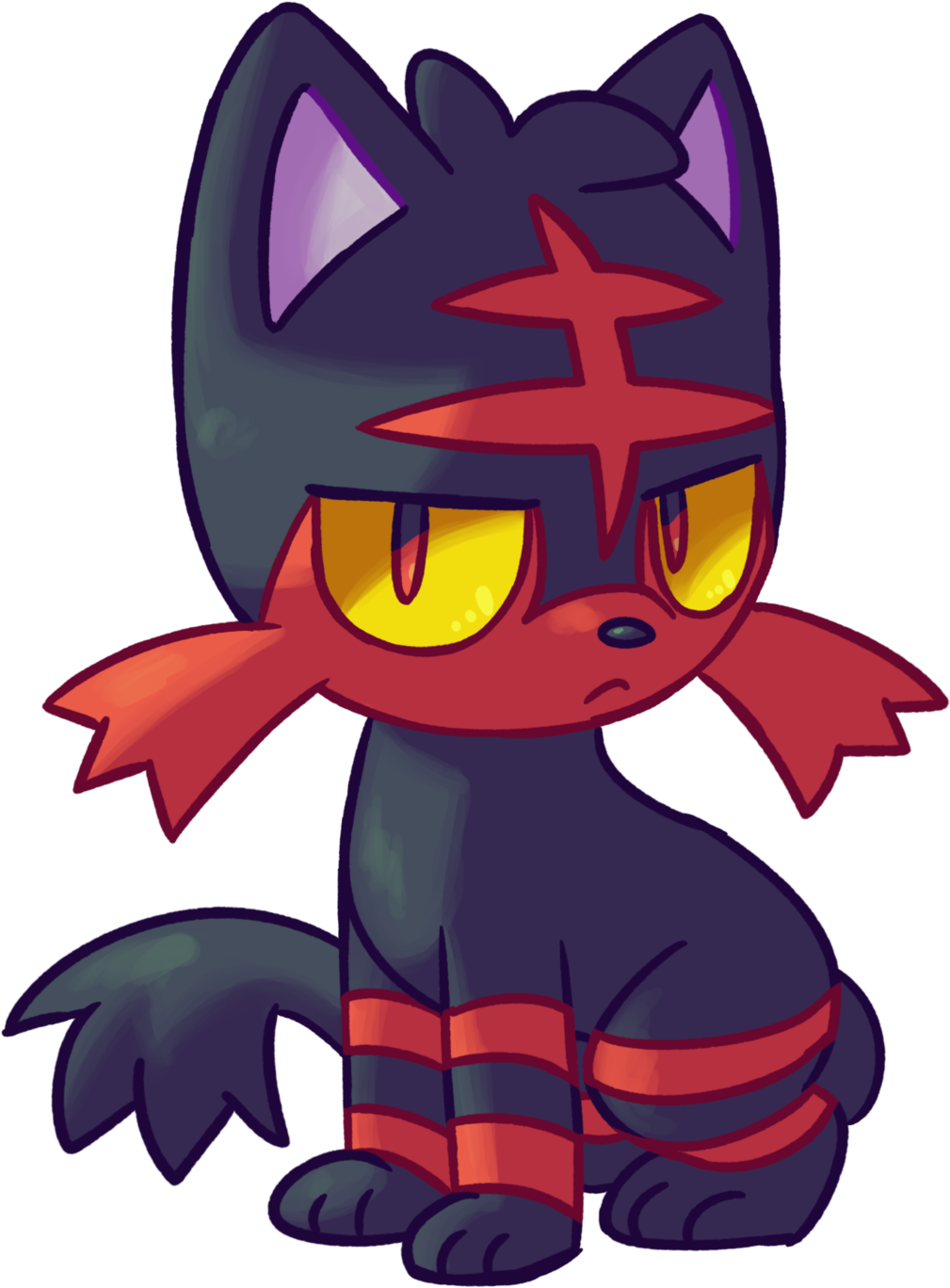 Litten By Goronic-da26cdy - Pokemon Litten (1024x1382), Png Download