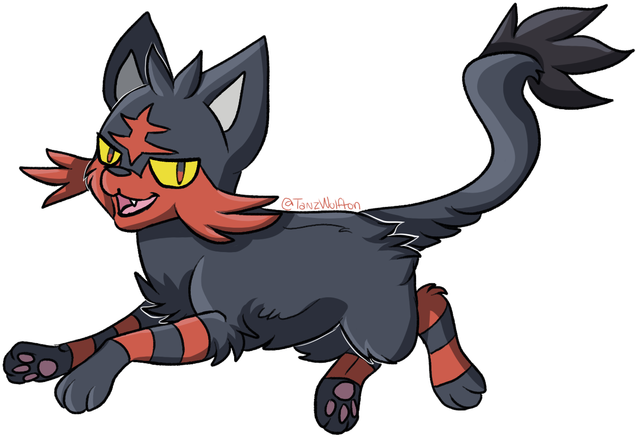 You Choose Litten - Digital Art (1280x1080), Png Download
