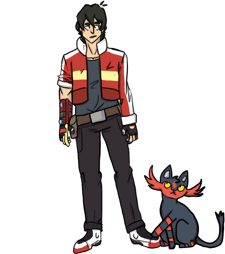 Litten Is His Partner Pokemon Because They're Both - Pokémon (1000x1000), Png Download