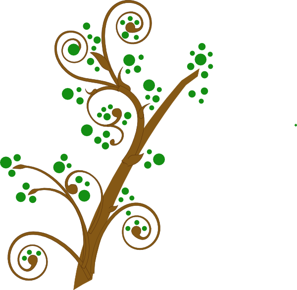 Brown And Green Tree Branch Clip Art - Dream It Believe It Achieve (600x586), Png Download