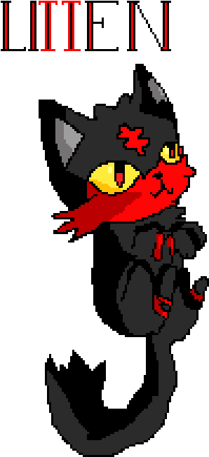 Pokemon - Litten - Pokémon (1200x900), Png Download