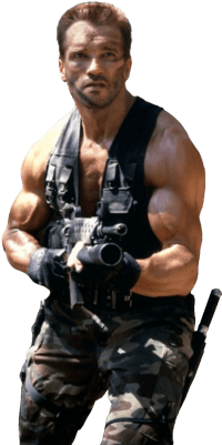 Predator Arnold (400x400), Png Download
