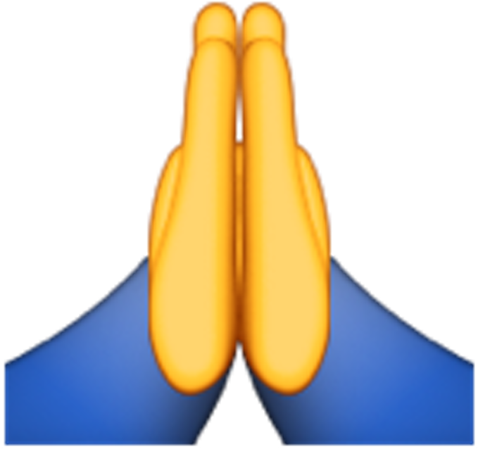 Hand Clipart Emoji - Emoji Whatsapp Hands (740x740), Png Download